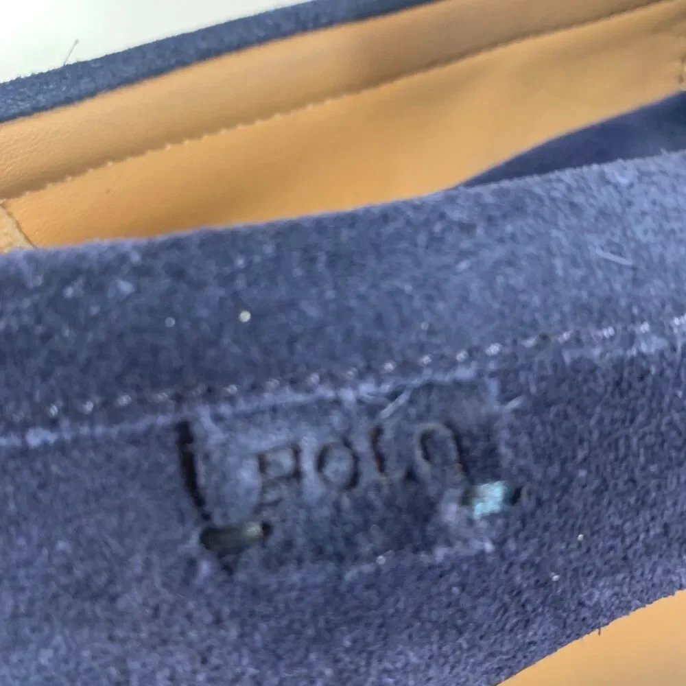 Polo Ralph Lauren Anders Suede Penny Drivers Men's Shoes Navy Blue Size 8 D